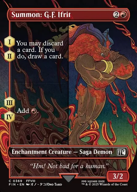 Summon: G.F. Ifrit, Magic card FIN 369 — Final Fantasy set