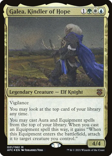 Galea, embraseuse d'espoir, carte Magic OAFC 1 — extension Forgotten Realms Commander Display Commanders