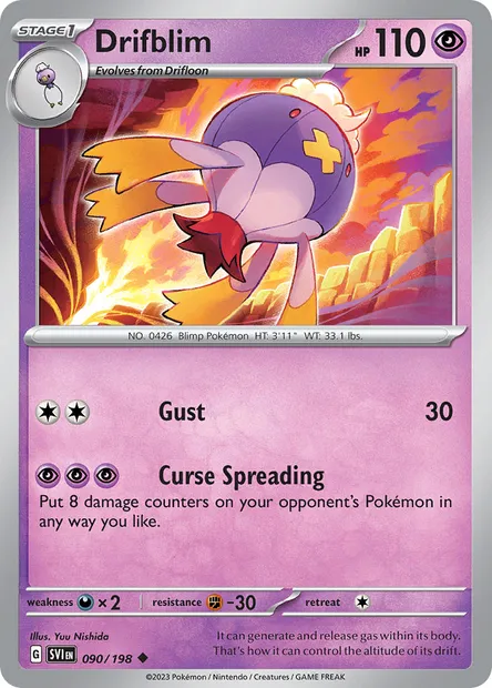 Drifblim, Pokémon card SVI 090 — Scarlet & Violet set