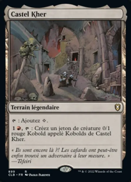 Castel Kher, carte Magic CLB 899 — extension Commander Légendes : la bataille de la Porte de Baldur