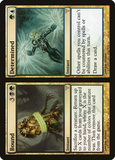 Bound // Determined, carte Magic DIS 149 — extension Discorde