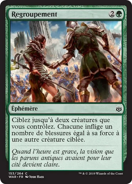 Regroupement, carte Magic WAR 153 — extension La guerre des Planeswalkers
