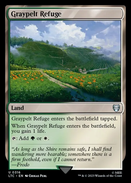 Graypelt Refuge, Magic card LTC 316 — Tales of Middle-earth Commander set