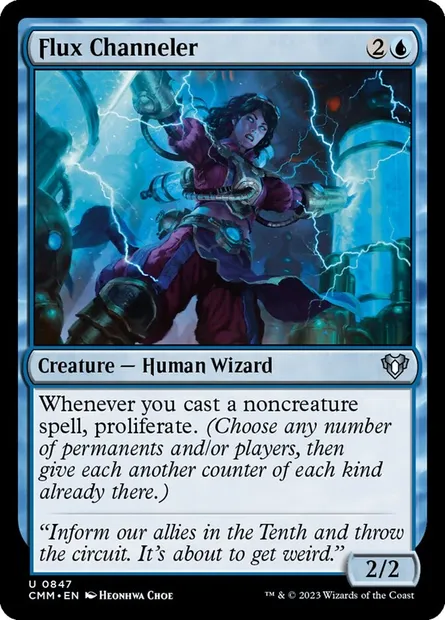 Flux Channeler, Magic card CMM 847 — Commander Masters set