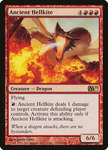 Ancient Hellkite, Magic card M11 122 — Magic 2011 set