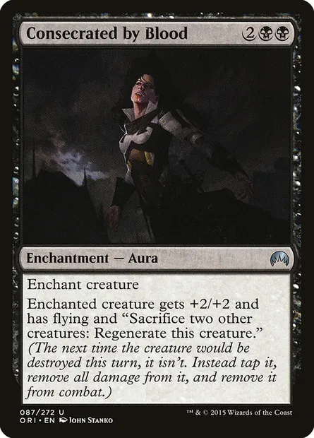 Consecrated by Blood, Magic card ORI 87 — Magic Origins set