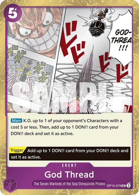 God Thread, One Piece card OP10-079 — ROYAL BLOOD set