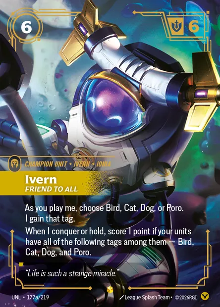 Ivern, Riftbound card UNL 177a — Unleashed set