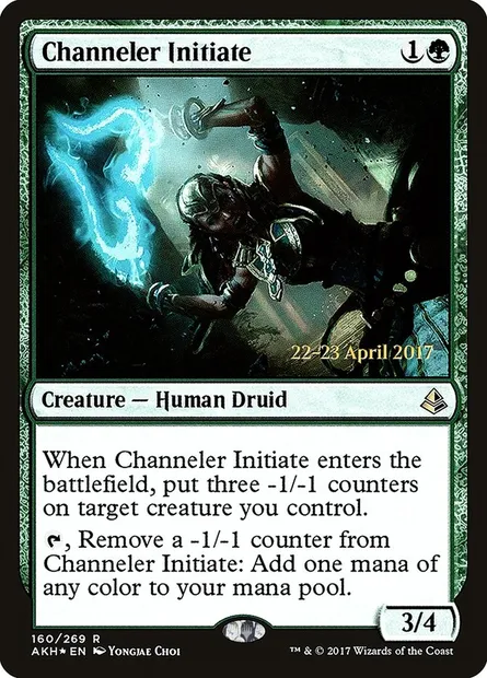 Adepte canaliseuse, carte Magic PAKH 160s — extension Amonkhet Promos
