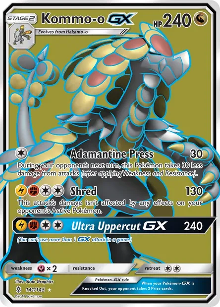 Kommo-o GX, Pokémon card GRI 141 — Guardians Rising set