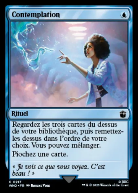 Contemplation, carte Magic WHO 217 — extension Doctor Who