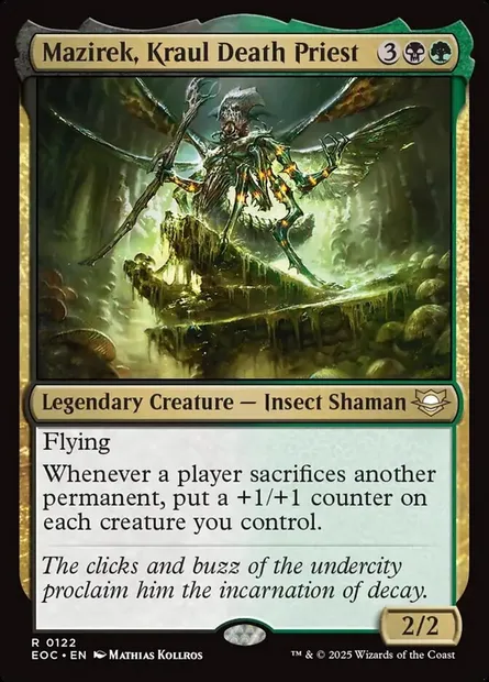 Mazirek, Kraul Death Priest, Magic card EOC 122 — Edge of Eternities Commander set