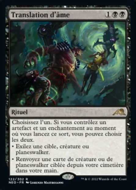Translation d'âme, carte Magic NEO 122 — extension Kamigawa: La Dynastie Néon