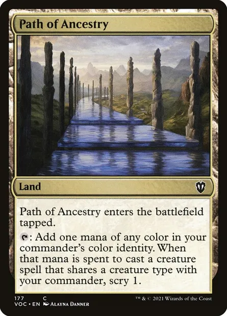 Path of Ancestry, Magic card VOC 177 — Crimson Vow Commander set