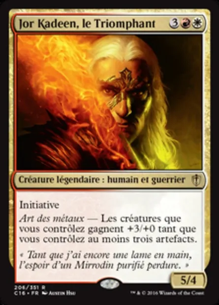 Jor Kadeen, le Triomphant, carte Magic C16 206 — extension Commander 2016