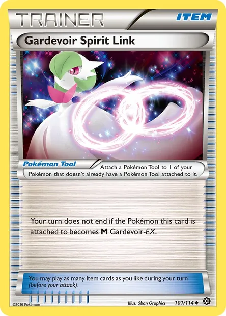 Gardevoir Spirit Link, Pokémon card STS 101 — Steam Siege set
