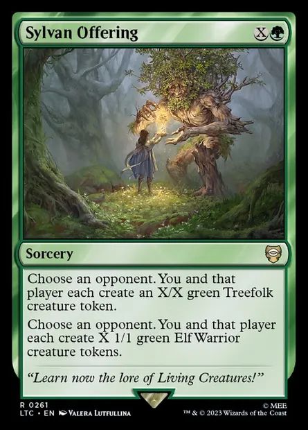 Sylvan Offering, Magic card LTC 261 — Tales of Middle-earth Commander set