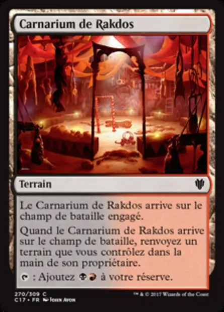 Carnarium de Rakdos, carte Magic C17 270 — extension Commander 2017