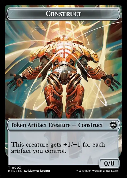 Construct, carte Magic TBIG 3 — extension The Big Score Tokens