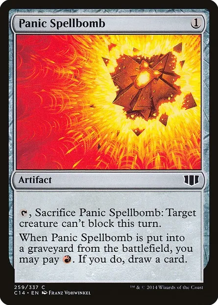 Panic Spellbomb, Magic card C14 259 — Commander 2014 set
