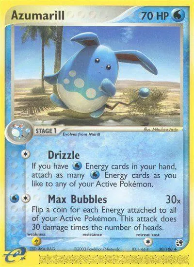 Azumarill, Pokémon card SS 30 — Sandstorm set