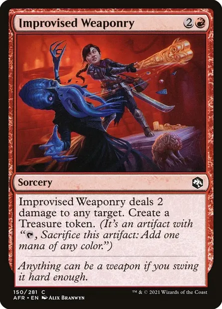 Improvised Weaponry, Magic card AFR 150 — Adventures in the Forgotten Realms set