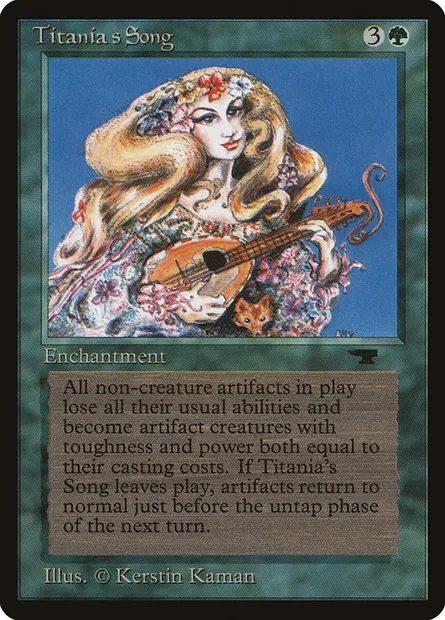 Titania's Song, Magic card ATQ 35 — Antiquities set