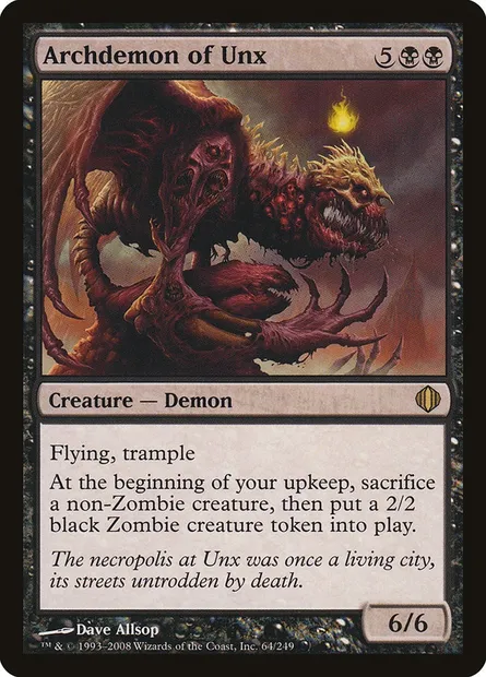 Archdemon of Unx, Magic card ALA 64 — Shards of Alara set