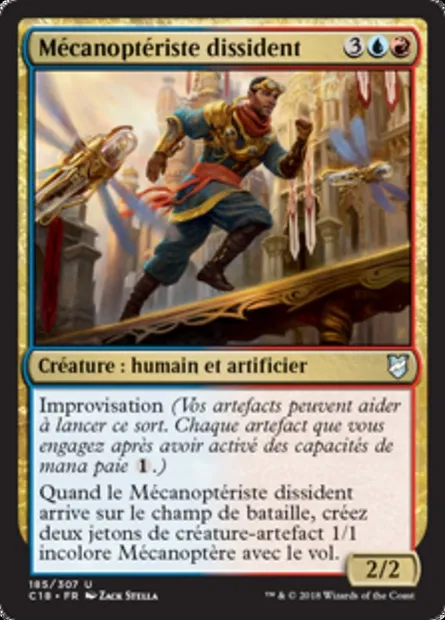 Mécanoptériste dissident, carte Magic C18 185 — extension Commander 2018