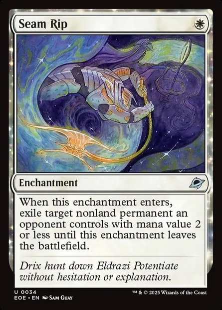 Seam Rip, Magic card EOE 34 — Edge of Eternities set