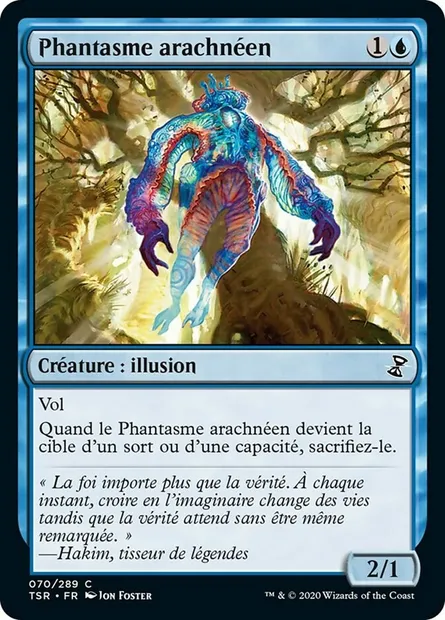 Phantasme arachnéen, carte Magic TSR 70 — extension Spirale Temporelle Remastered