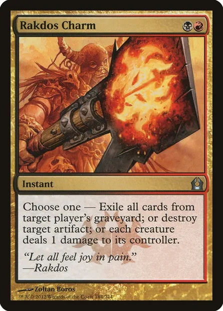 Rakdos Charm, Magic card RTR 184 — Return to Ravnica set