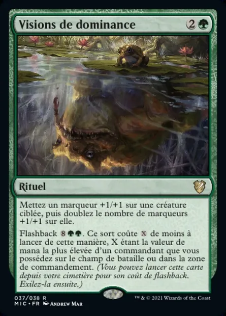 Visions de dominance, carte Magic MIC 37 — extension Midnight Hunt Commander