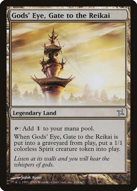 Œil divin, porte du Reikai, carte Magic BOK 164 — extension Traîtres de Kamigawa