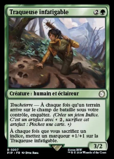 Traqueuse infatigable, carte Magic PIP 207 — extension Fallout