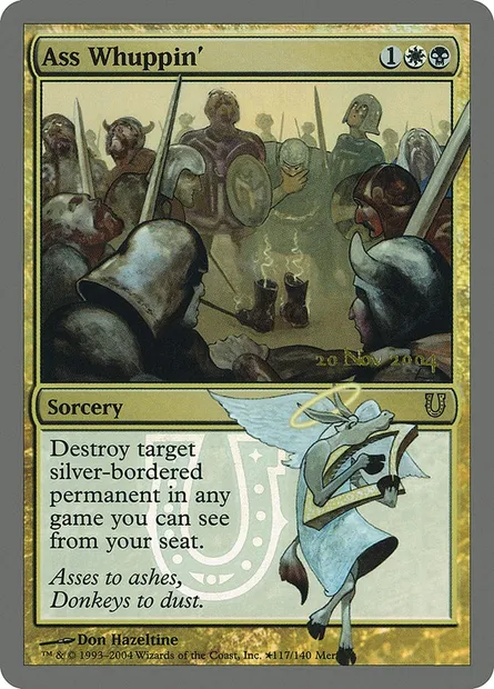 Ass Whuppin', Magic card PUNH 117★ — Unhinged Promos set