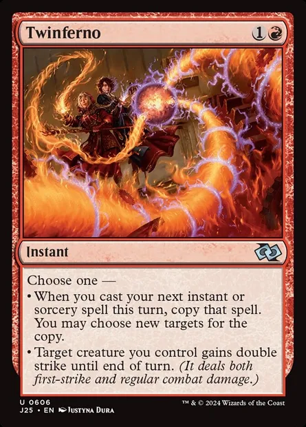 Twinferno, Magic card J25 606 — Foundations Jumpstart set
