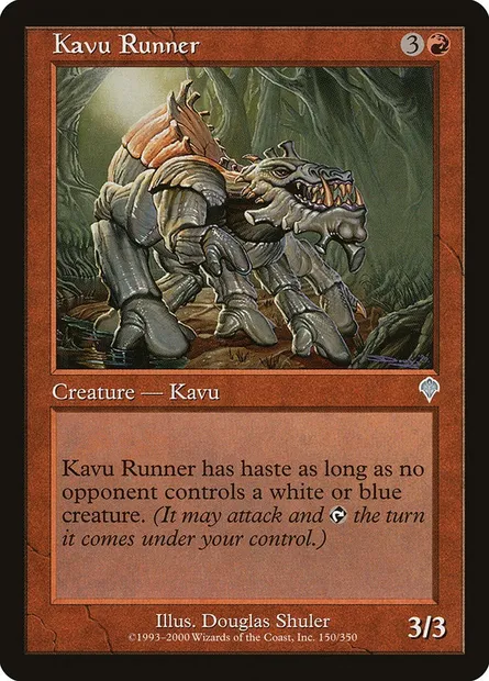 Kavu Runner, Magic card INV 150 — Invasion set