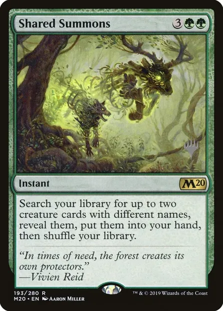 Shared Summons, Magic card PM20 193p — Core Set 2020 Promos set