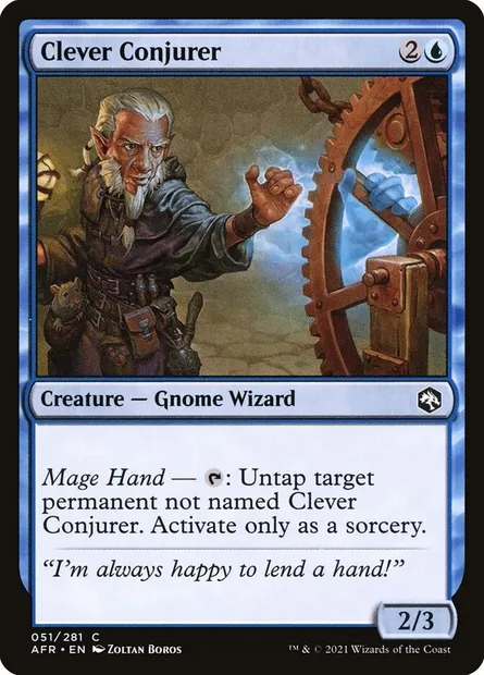 Clever Conjurer, Magic card AFR 51 — Adventures in the Forgotten Realms set