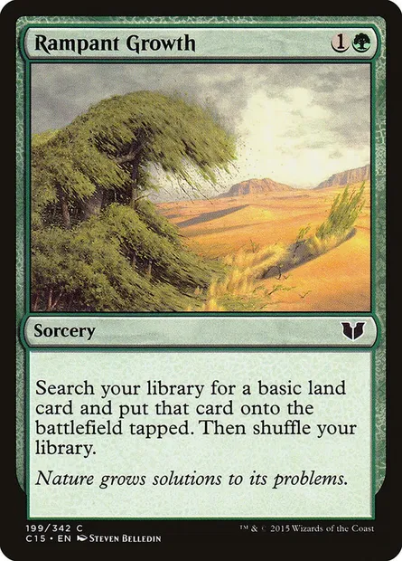 Rampant Growth, Magic card C15 199 — Commander 2015 set
