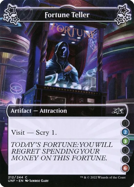 Fortune Teller, Magic card UNF 212a — Unfinity set