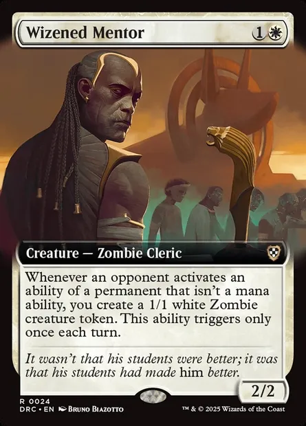 Wizened Mentor, Magic card DRC 24 — Aetherdrift Commander set
