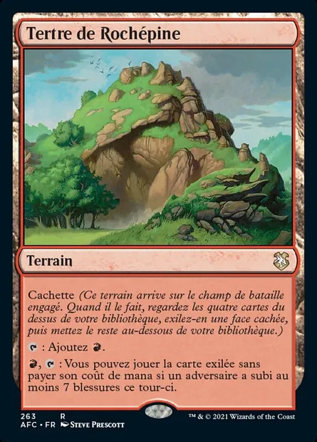 Tertre de Rochépine, carte Magic AFC 263 — extension Forgotten Realms Commander