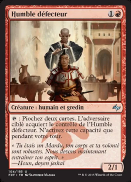Humble défecteur, carte Magic FRF 104 — extension Destin reforgé