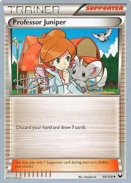 Professor Juniper, Pokémon card WCD14 098 — World Championship Decks 2014 set