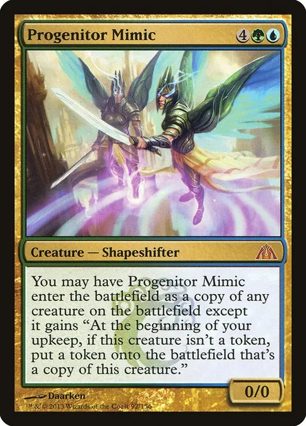 Progenitor Mimic, Magic card DGM 92 — Dragon's Maze set