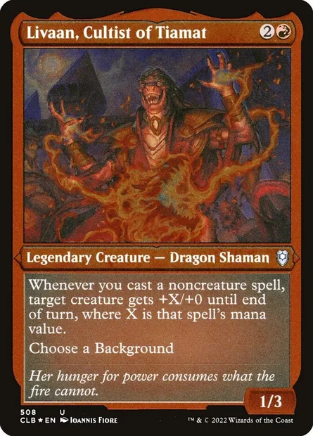 Livaan, Cultist of Tiamat, Magic card CLB 508 — Commander Legends: Battle for Baldur's Gate set