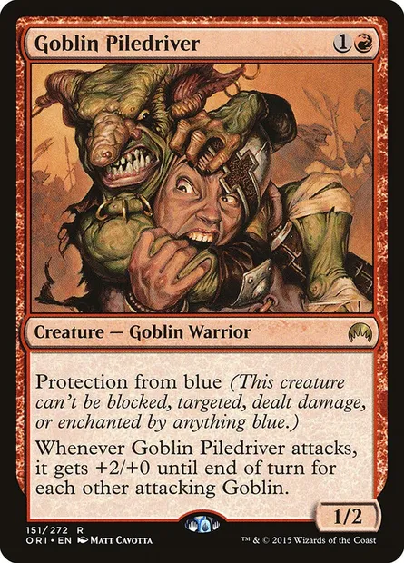 Goblin Piledriver, Magic card ORI 151 — Magic Origins set