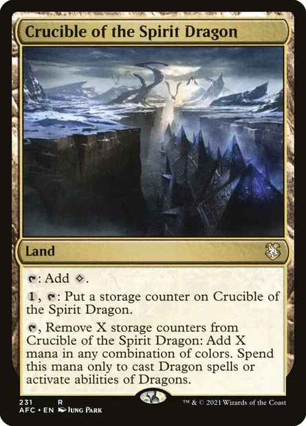 Crucible of the Spirit Dragon, Magic card AFC 231 — Forgotten Realms Commander set